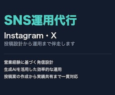 SNSアカウント運用・投稿代行しますます イメージ1
