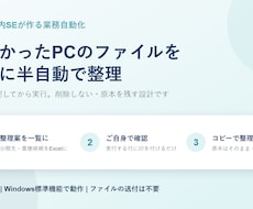 PCのファイル整理を半自動化するツールを作ります イメージ1