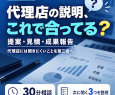 広告代理店とのやりとりの不安を30分で整理します イメージ1