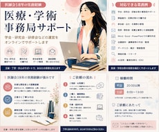 医療・学術の事務局業務をサポートします イメージ1