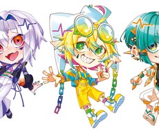 可愛いポップなミニキャラ描きます イメージ1