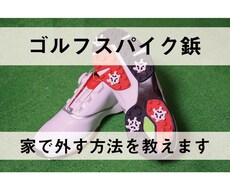 ゴルフスパイク鋲が外れない！家で外す方法を教えます イメージ1