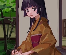 和風かわいいアイコン絵を作成致します