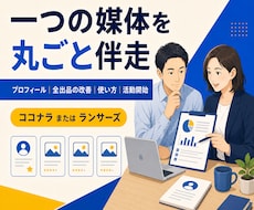 一つの媒体で活動開始まで丸ごと伴走します イメージ1