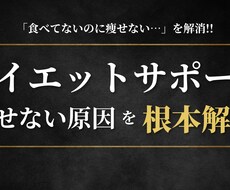 先着3名モニター募集中！ダイエットサポートします 「食べていないのに痩せない…」を根本から解決する専門家