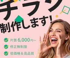 伝わるチラシを丁寧にデザインします イメージ1