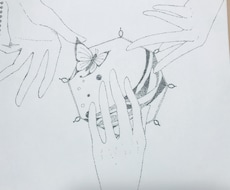 物語などの場面のようなイラストを点描画で描きます イメージ1