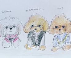 優しいタッチで動物イラストお描きします イメージ1