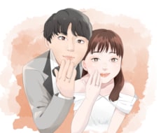 最高の1日に♡ウェディングイラスト作成します イメージ1
