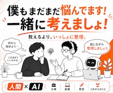 人間×AIで仕事・副業のモヤモヤを整理します イメージ1