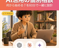 AI活用・業務効率化の相談にのります 何から始める？を60分で一緒に決める（成果物つき）