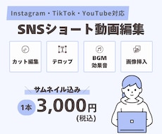 SNSショート動画をサムネ付きで編集します イメージ1