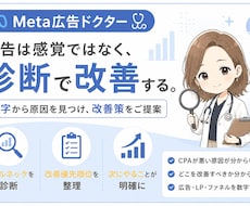 Meta広告改善診断します 数字から原因を見つけ改善策をご提案