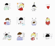 オリジナルLINEスタンプ◎かわいく描きます PRなどで使える！！ゆるかわいいLINEスタンプ描きます♡