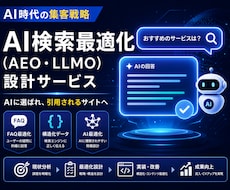 AIO対策FAQ10個｜AI検索に引用設計します イメージ1