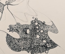 白黒ペン画、スケッチお描きします ご希望の内容に沿ったイラストを描かせて頂きます。