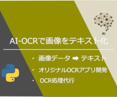 AI-OCRで画像データをテキストへ変換します ファイル操作を含むOCR自動化アプリ開発、OCR処理代行も可