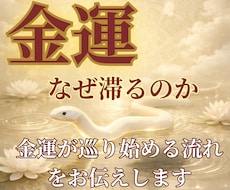 なぜ金運は動かないのか　金運の流れを霊視します イメージ1