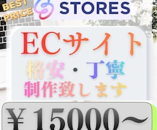 STORESにて、ECサイト制作致します 格安で丁寧な対応ときっちりとしたお仕事をさせて頂きます！！