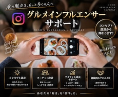 グルメインフルエンサーのサポートします イメージ1