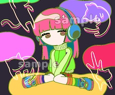 独創的で可愛いイラスト描きます ♡他と被らない！自分だけのオリジナルアイコン♡