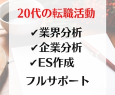 業界/企業分析～ES作成までフルサポートします イメージ1