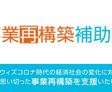事業再構築補助金第4回用事業計画書作成並走をします イメージ1