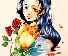 繊細なボールペン画！アナログイラスト描きます！ます イメージ1