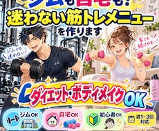 もう迷わない【ジム・自宅】筋トレメニューを作ります ダイエット・ボディメイクもOK！設備に合わせた種目選び！