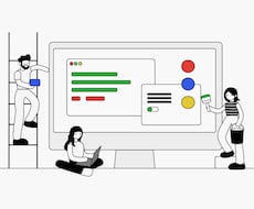 海外風のポップなベクターイラスト制作します シンプルでポップなイラストでサイトをオシャレに
