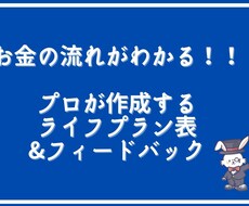 プロのFPが家計/ライフプラン表を作成します 全くの初心者にもわかりやすいフィードバック付き