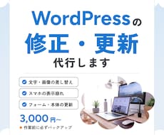WordPressの修正・更新を代行します イメージ1