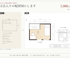 採寸メモや手書きから間取り・配置図を作ります イメージ1