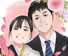 家族と！恋人と！ペットと！似顔絵描きます イメージ1