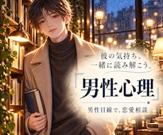 男性心理♦️彼の本音を一緒に読み解きます イメージ1