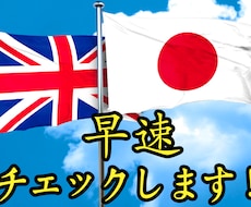 英語をチェック「訂正・校正・添削」します イメージ1