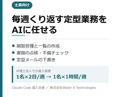 士業の毎週の定型業務をAIで自動化します イメージ1