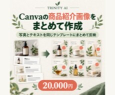 Canvaの商品紹介画像をまとめて作成します イメージ1
