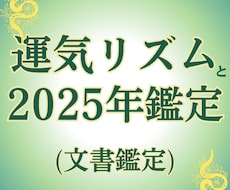 12年の運気リズムと2025年運勢鑑定します イメージ1