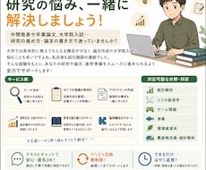 卒論・修論・大学院入試をサポートします イメージ1