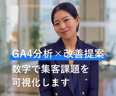 GA4分析で集客の課題を可視化し改善提案します イメージ1