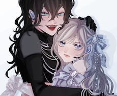 ペアイラストお描きいたします お求めやすい価格＆高クオリティでの納品をお約束いたします☺︎