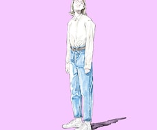 可愛いファッションイラスト(デジタル水彩)描きます イメージ1