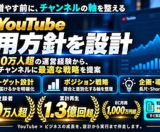 登録者30万人のYouTube運用方針を設計します イメージ1