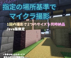 マイクラサーバーのご希望の場所を動画撮影します 「ここを撮って！」を形に。オーダーメイドでマイクラ動画撮影