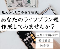 あなたのライププランをエクセルでご提供いたします イメージ1