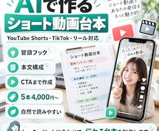 ショート動画の台本を作成します イメージ1
