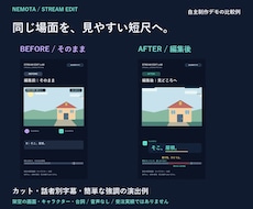 配信の見どころを縦ショート3本に編集します イメージ1