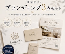 開業向けブランド3点セットを制作します イメージ1