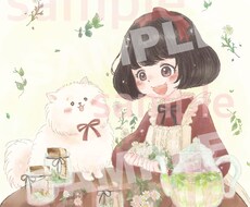 絵本のようなかわいいカットイラスト・挿絵を描きます ♪ふんわり優しい癒しのイラストをお探しの方へ♪